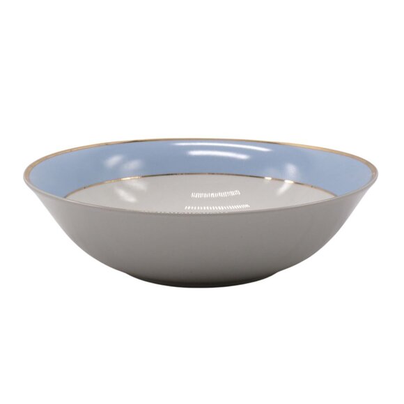 Royal Doulton Bruce Oldfield (Daily Mail) Blue & Gold Rim 2-Pasta Bowls 9.25" - Picture 3 of 8